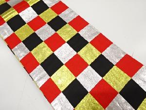 アンティーク　市松模様織り出し子供帯(材料)